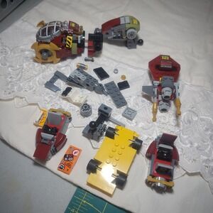 Lego Lot Unfinished Incomplete Ninjago Star War Cobb Speeder B2EMO Droid Technic